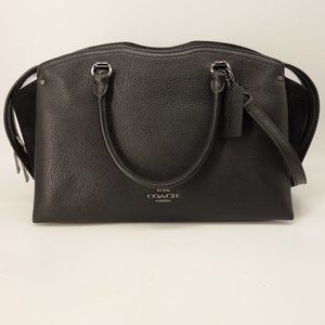 New Coach Drew Satchel Bag Black Multi-Leather Purse NO TAG